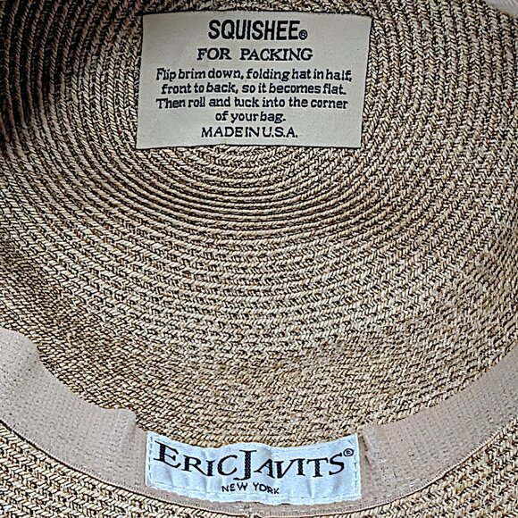 Eric Javits Squishee Bucket Hat UPF 50 Plus Protection - Tan - Picture 6 of 6